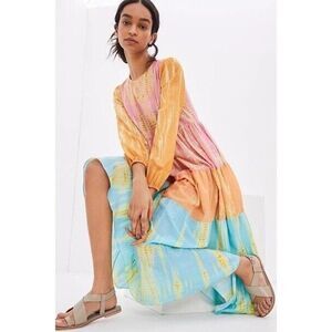 NWT ANTHROPOLOGIE Sz XXSP LUKJANA MAXI DRESS BY KAVITA BHARTIA